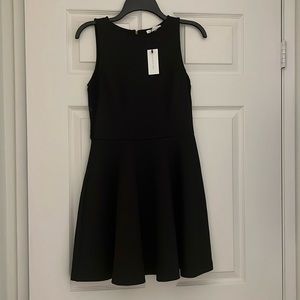 NWT Sugar + Lips Black Dress Lace Detail Sleeveless Fit and Flare Size S